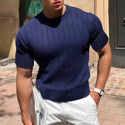 Celeste Precision Ribbed Shirt